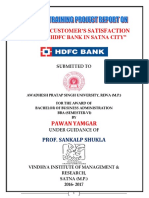 Study of Customer Satisfaction Towards HDFC Bank