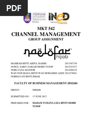 Naelofar Hijab Report Final Pdf Market Segmentation Retail