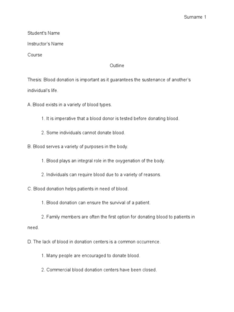 Essay on blood donation pdf image