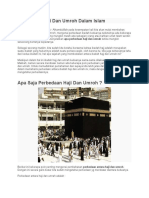 Perbedaan Haji Dan Umroh Dalam Islam