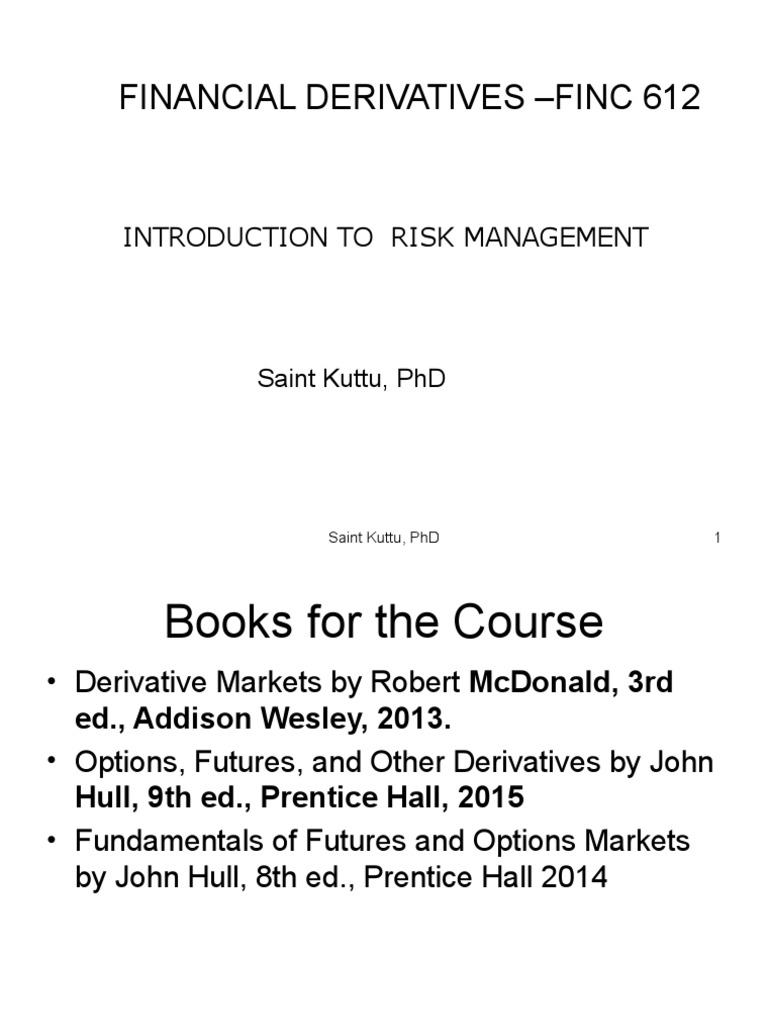 Understanding Financial Risk Management | PDF | Financial Risk ...