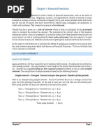 Chapter 7 Financial Functions