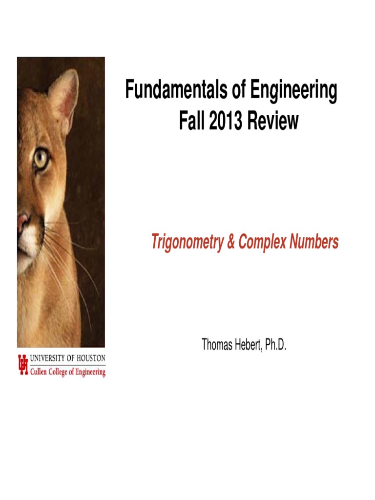 Fundamentals of engineering fundamentals of engineering fall 2013