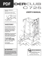 Weider C725 Manual