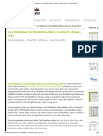 Download Cara Melakukan Uji Reliabilitas Alpha Cronbachs Dengan SPSS _ SPSS Indonesia by Mohamad Ridwan SN353270777 doc pdf