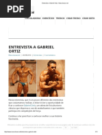 Entrevista a Gabriel Ortiz - Musculacao