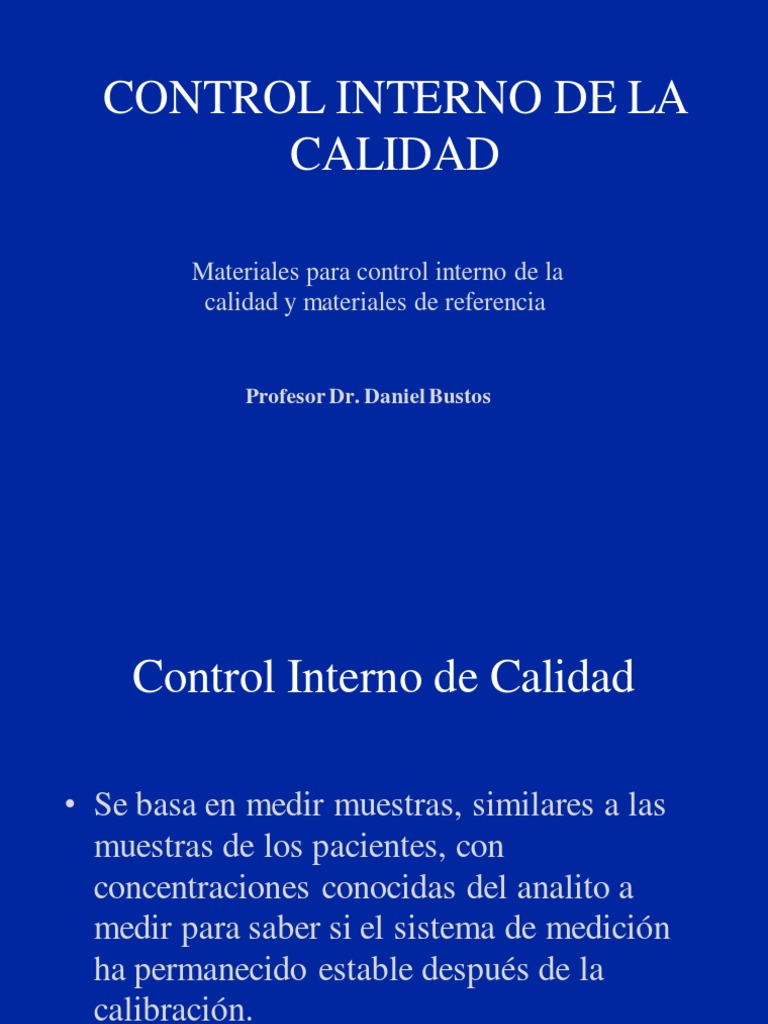 Tema 2. Materiales Controles PDF | PDF | Calibración | Observación ...