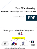 Data Warehousing: Overview, Terminology, and Research Issues