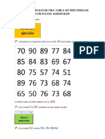 Pasos Para Realizar Una Tabla de Frecuencias Con Datos Agrupados