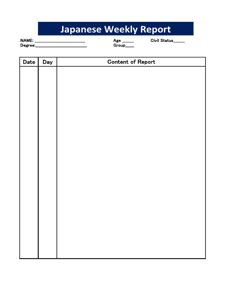 Japanese Weekly Report - 00 | PDF | Finance & Money Management | Social ...