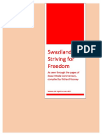 Swaziland Striving For Freedom Vol 26 April To June 2017