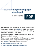How The English Language Developed (Moodle)