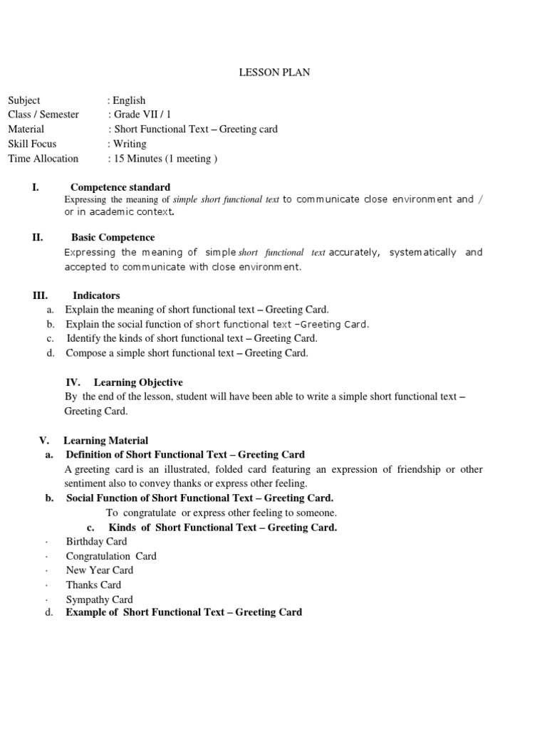 LESSON PLAN (Micro Teaching) | PDF | Lesson Plan | Communication