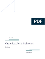 Organizational Behaviour - HND - Assignments