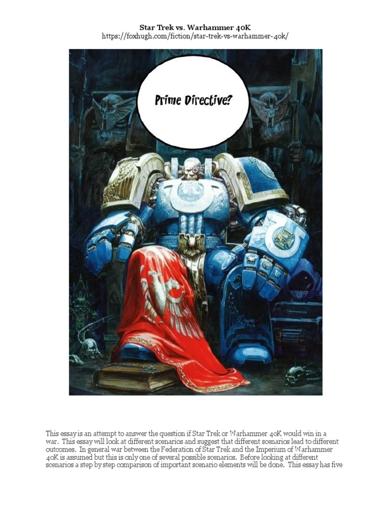 Warhammer 40K Vs Star Trek