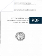 Interhandel Case: Pleadsngs, Arguments, Documents