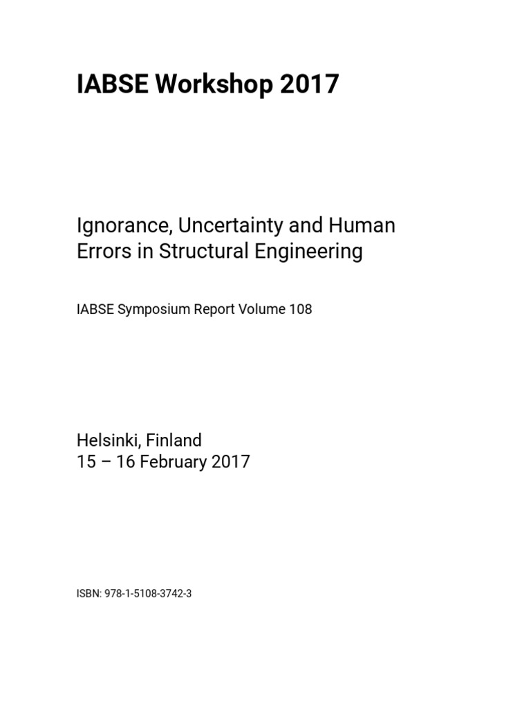 IABSE Symposium Report Volume 108 | PDF | Cognition | Engineering
