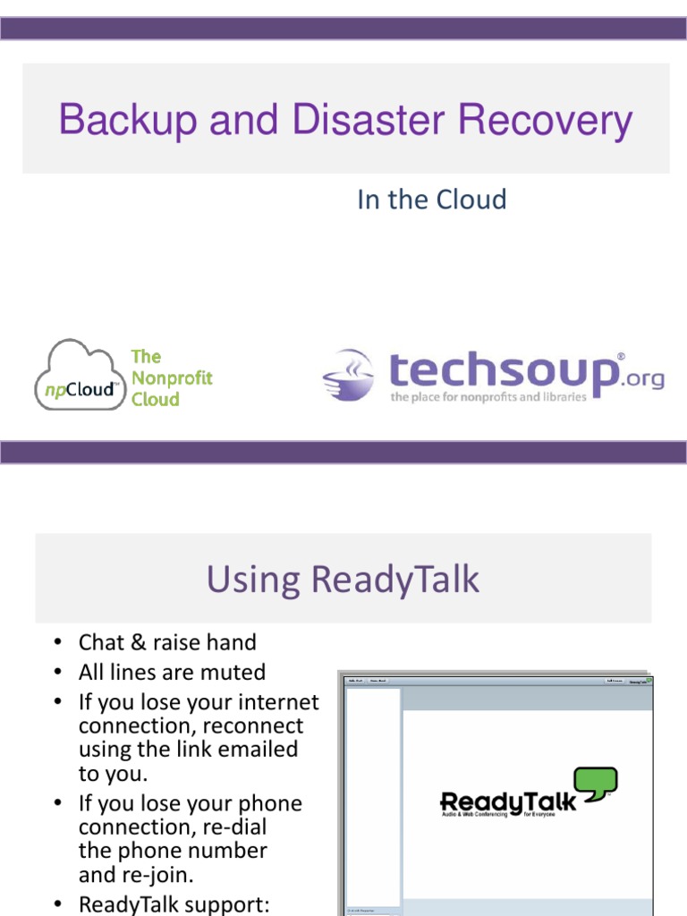 Cloud Backup & Disaster Recovery Guide | PDF | Backup | Information Age