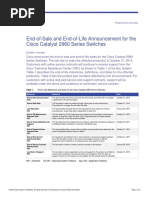 Eos Eol Notice C51 Cisco Systems Computing