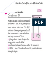 Bordas Chimie TS - Dépôt de Cuire Par Électrolyse PDF