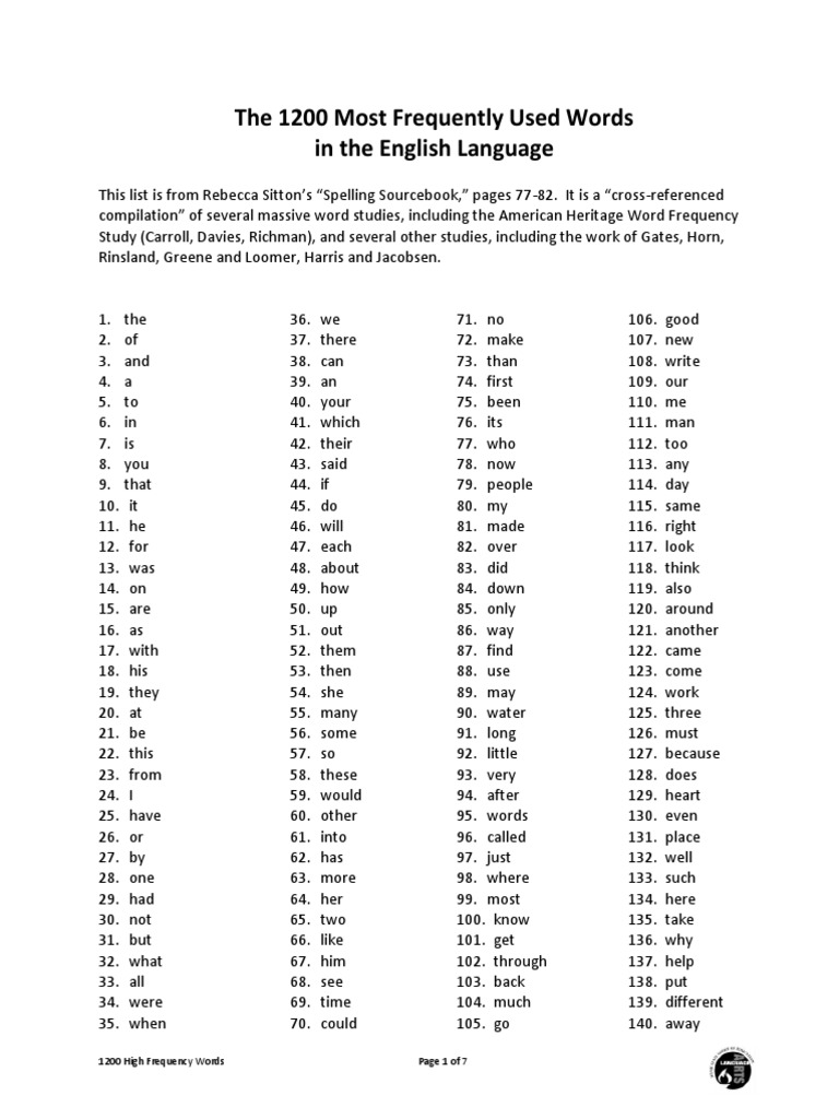 10 Words Pdf