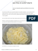 ¿Cómo Hacer Papas Fritas Sin Aceite - ¡Aquí La Solución!