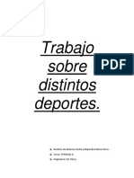 Trabajo Sobre Distintos Deportes