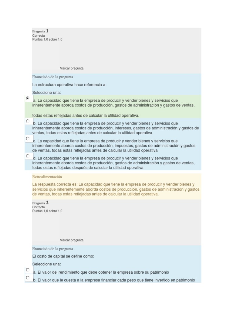 Examen Final de Finanzas Corporativas | PDF | Compartir (Finanzas ...