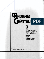 Gnattali Radames - 3 Concert Studies For Guitar PDF