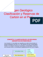 Semana 2 Origen Clasificación y Reservas de Carbón Perú