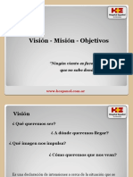 Vision Mision Objetivos