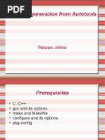 Makefile Generation From Autotools