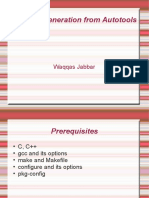 Makefile Generation From Autotools