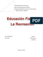 Educacion Física y La Recreación