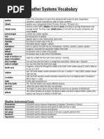 weather systems vocabulary