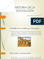 Historia de La Sociología