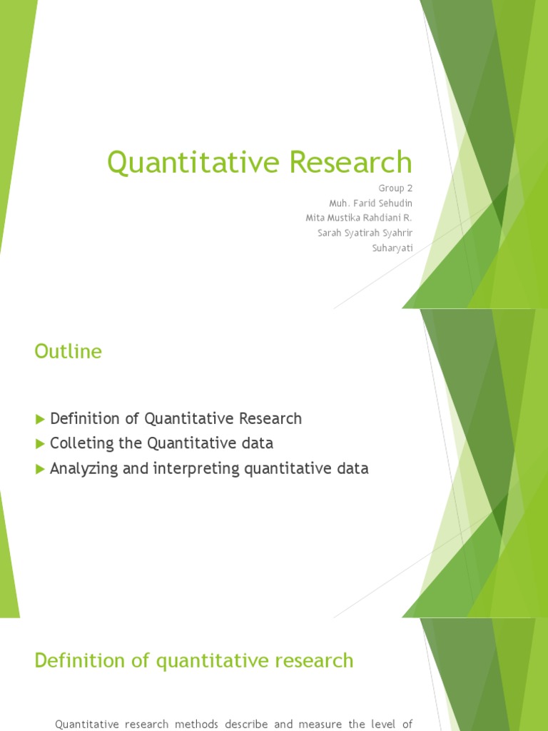 Quantitative Research PDF Quantitative Research Statistics
