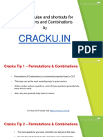 Permuatations and Combinations Formulas PDF