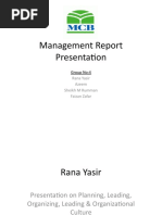 Management Report Presentation