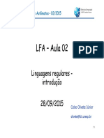 LFA Introdução Linguagens Regulares