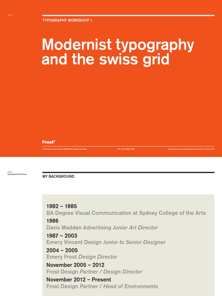 Modernist Typography and The Swiss Grid | PDF | Sans Serif | Typography