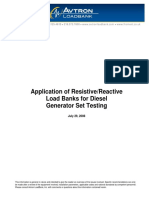 Application of Resistive/Reactive Load Banks For Diesel Generator Set Testing