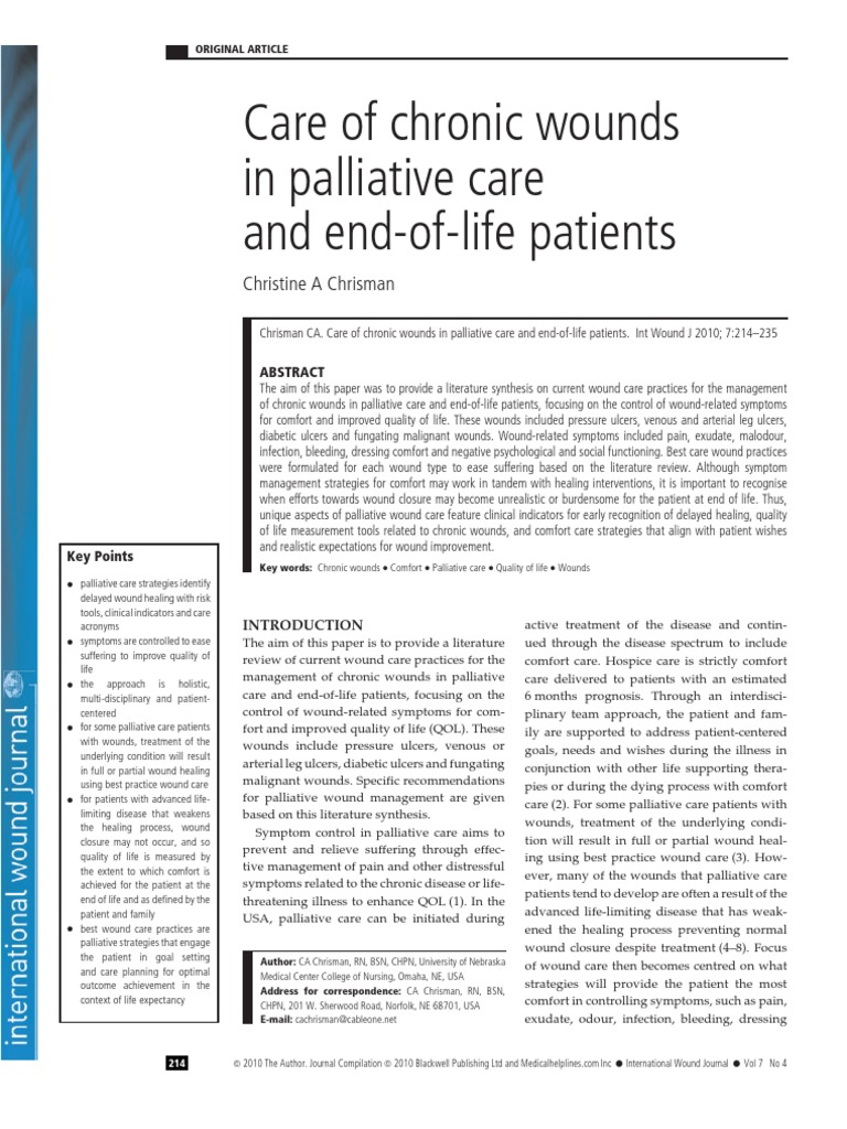 International Wound Journal Volume 7 issue 4 2010 [doi 10.11112Fj.1742