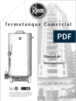 Manual Termotanques Rheem - Linea Comercial PDF