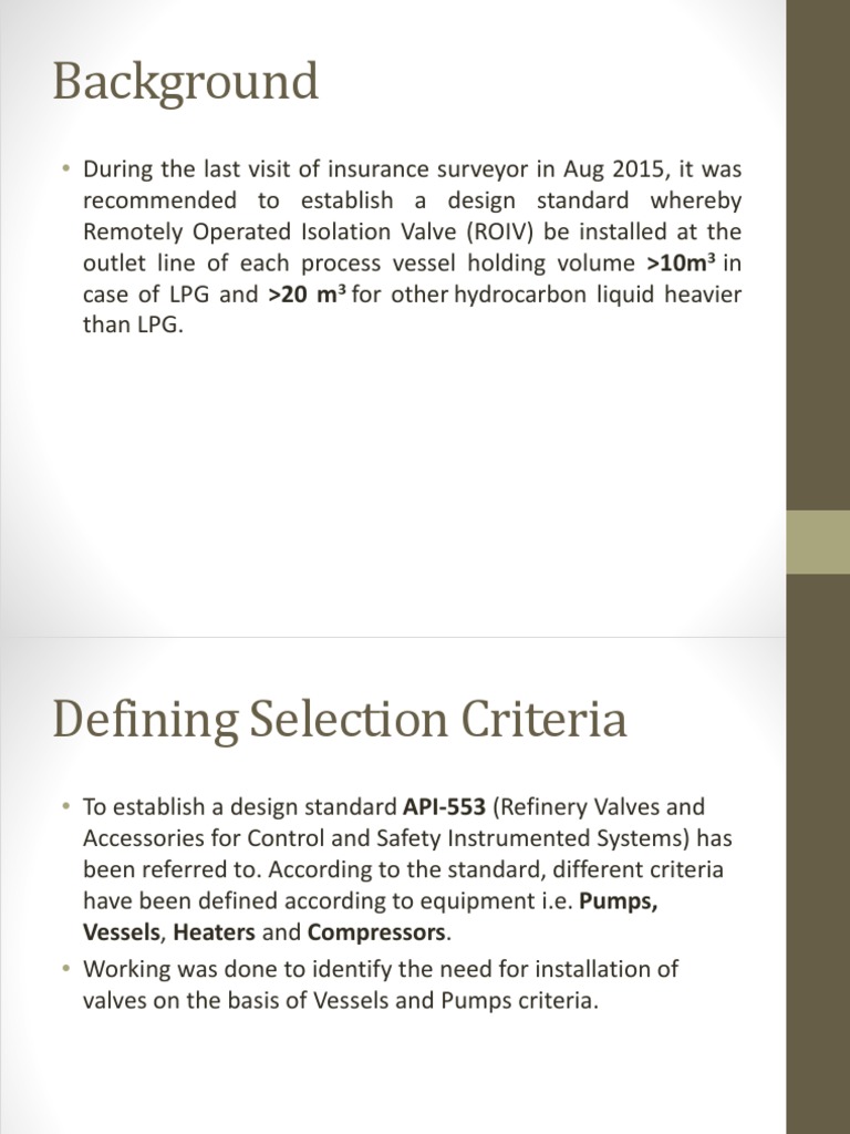 EBV Installation Standards for Refineries | PDF | Pump | Leak