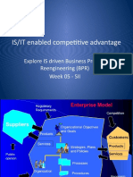 IS/IT Enabled Competitive Advantage: Explore IS Driven Business Process Reengineering (BPR) Week 05 - SII