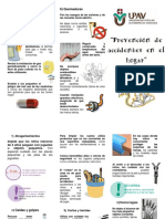 Triptico Prevencion de Accidentes en El Hogar