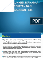 Pengaruh Gizi Terhadap Kesehatan Dan Kebugaran Fisik