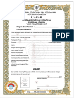 Contoh Blangko Ijazah SMK 2017 PDF