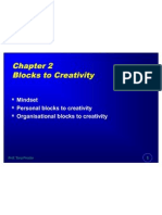 Mindset Personal Blocks To Creativity Organisational Blocks To Creativity